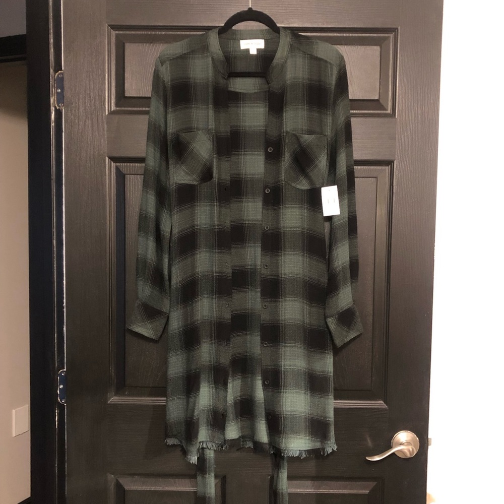 NWOT Flannel Cardi or Dress